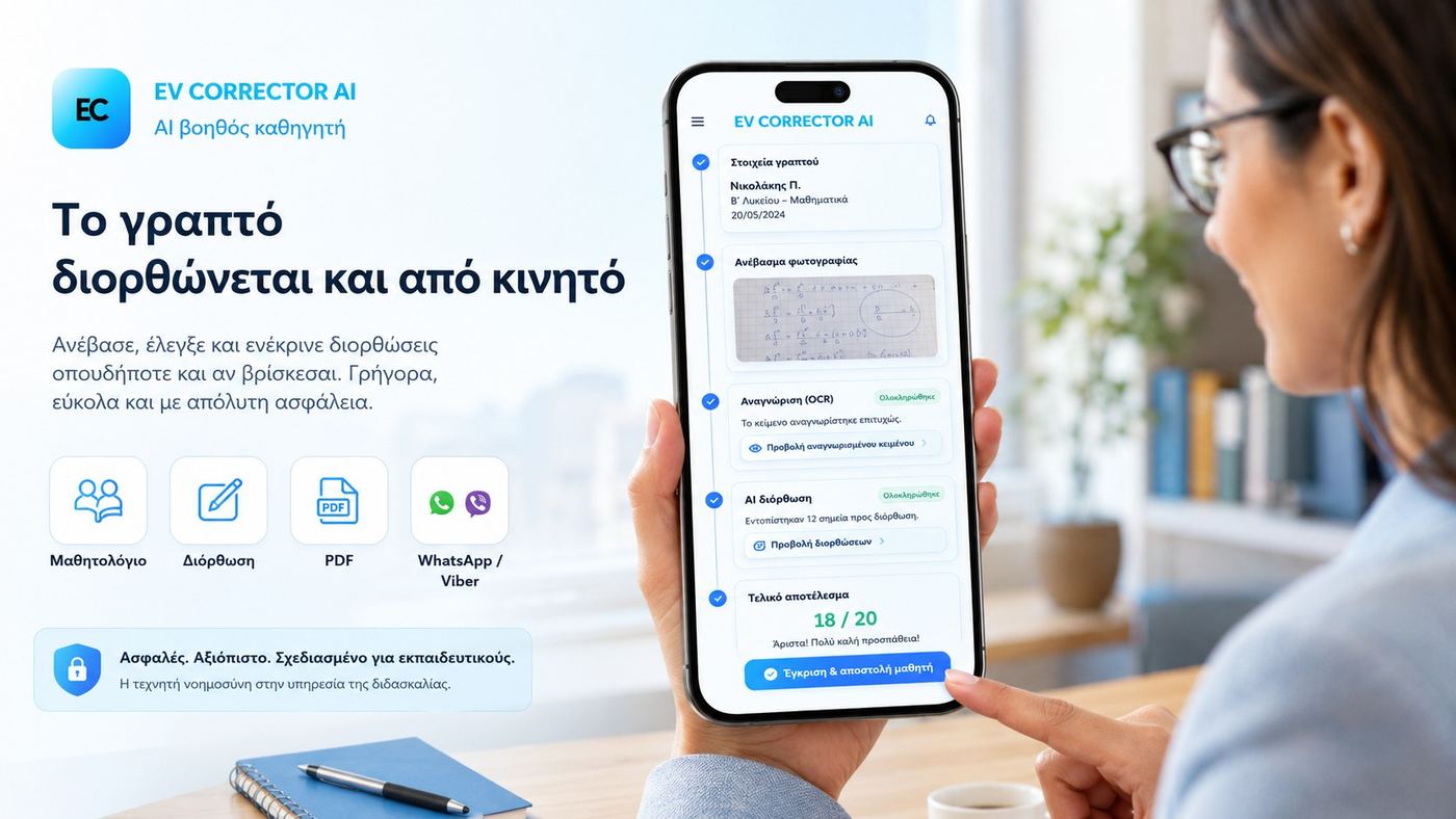 EV Corrector AI από κινητό